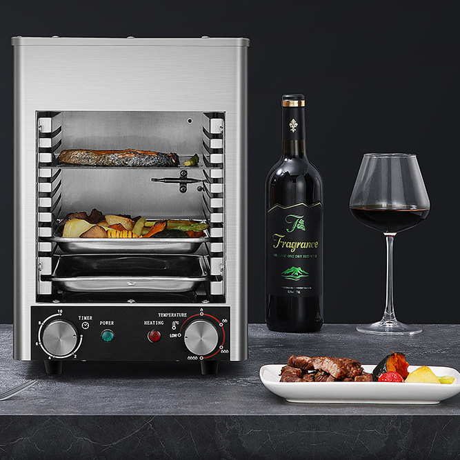 Foreign Trade Explosions Steak Oven Commercial Electric Oven High Temperature Roasting and Frying Steak Machine Flour Oven Automatic Smokeless Steak Oven Machine
