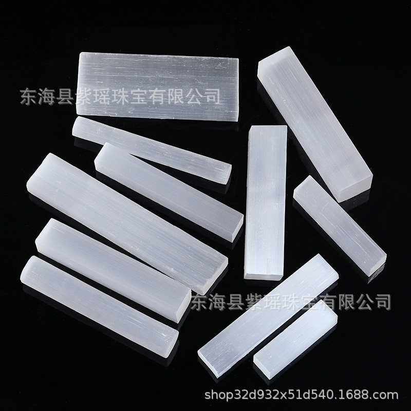 Оптовая продажа натуральных кристаллов гипса, прозрачные гипсовые полоски, гипсовые палочки, сырьё для гипса