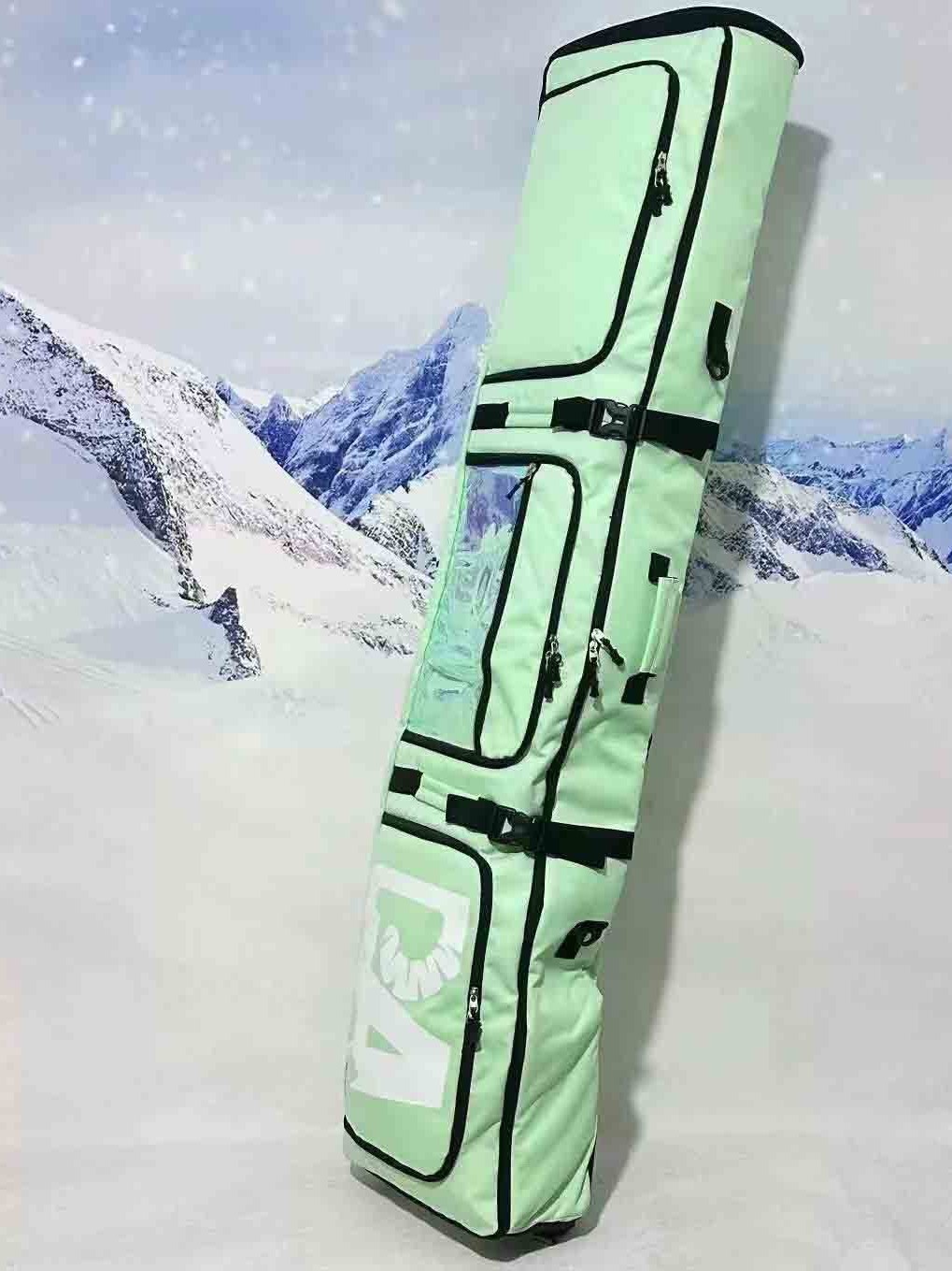 Специальная сумка для лыж с колесами, сумка для хранения с разделением на сухое и влажное, для одной и двух досок