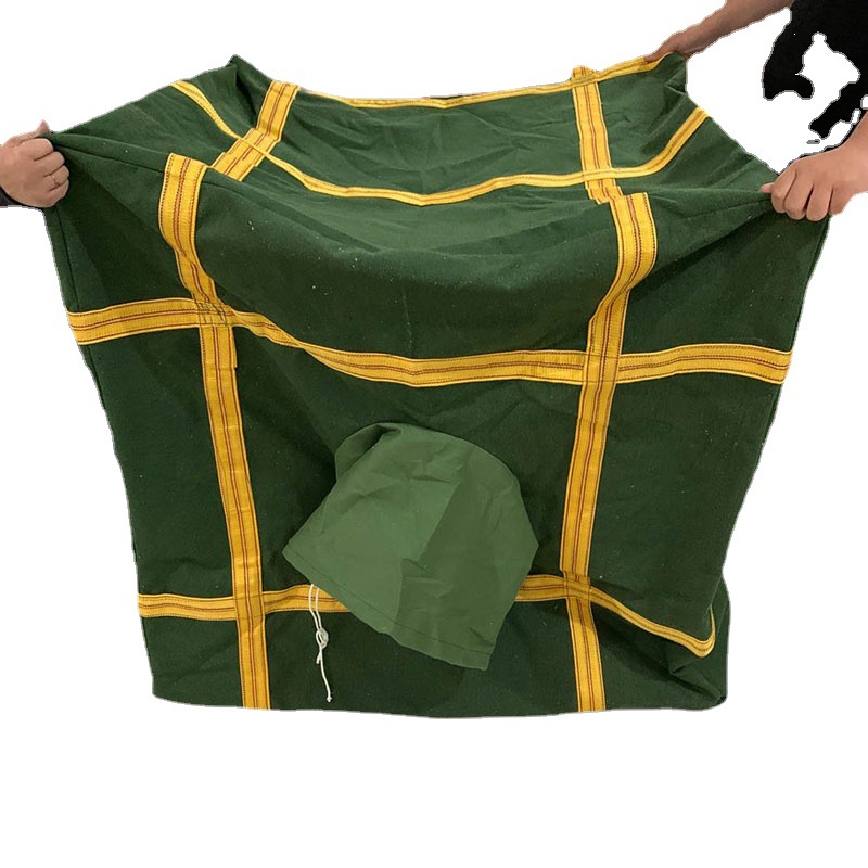 Customized canvas ton bag site cargo transportation transfer bag Property Express cargo handling ton bag support customization