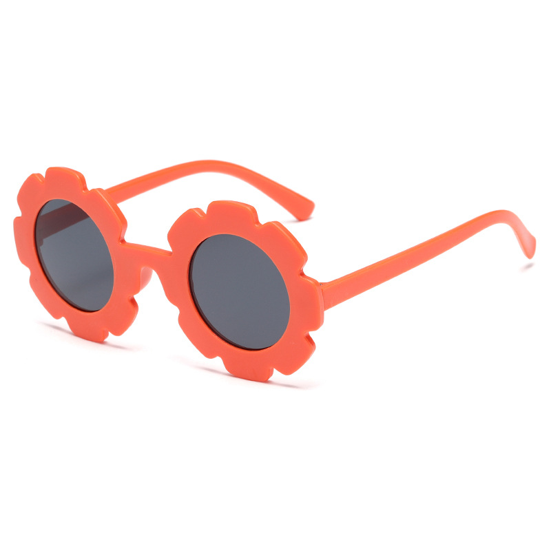 Sunflower children's sunglasses new cute outdoor sunscreen sunglasses European and American baby children's fun street cross-border glasses