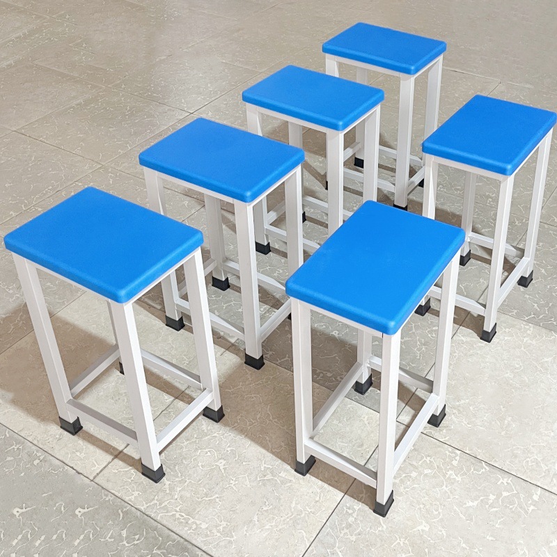 Factory Assembly Line Anti-Static Stool Workshop Soft-Covered Work Stool School Student Bench Training Steel-Wood Small Square Stool