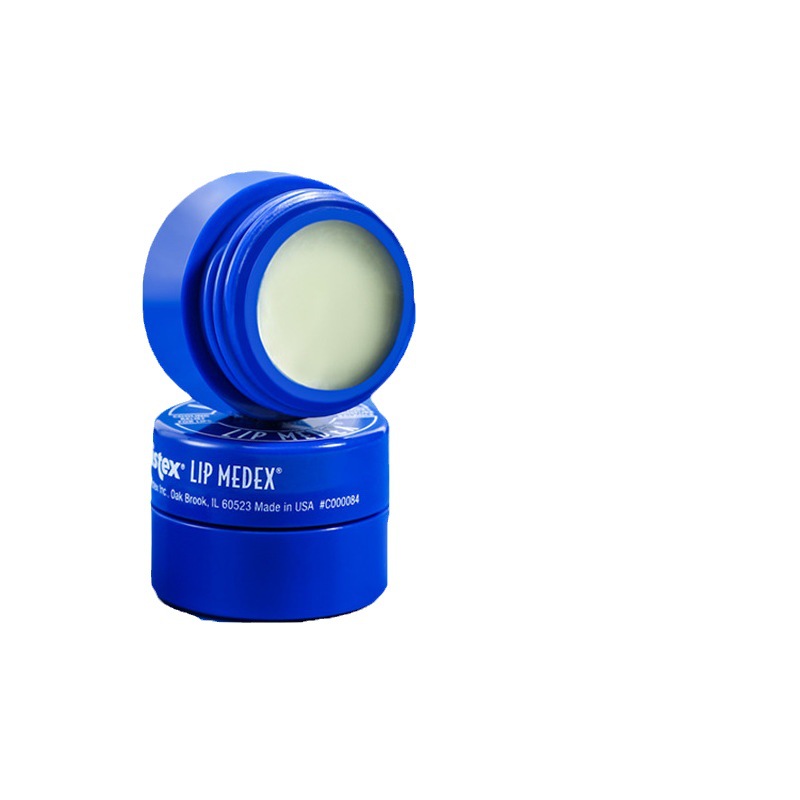 American Blistex Blue Lip Small Blue Jar Lip Balm Small Blue Bottle Moisturizing Moisturizing Lip Mask Colorless Lip Balm