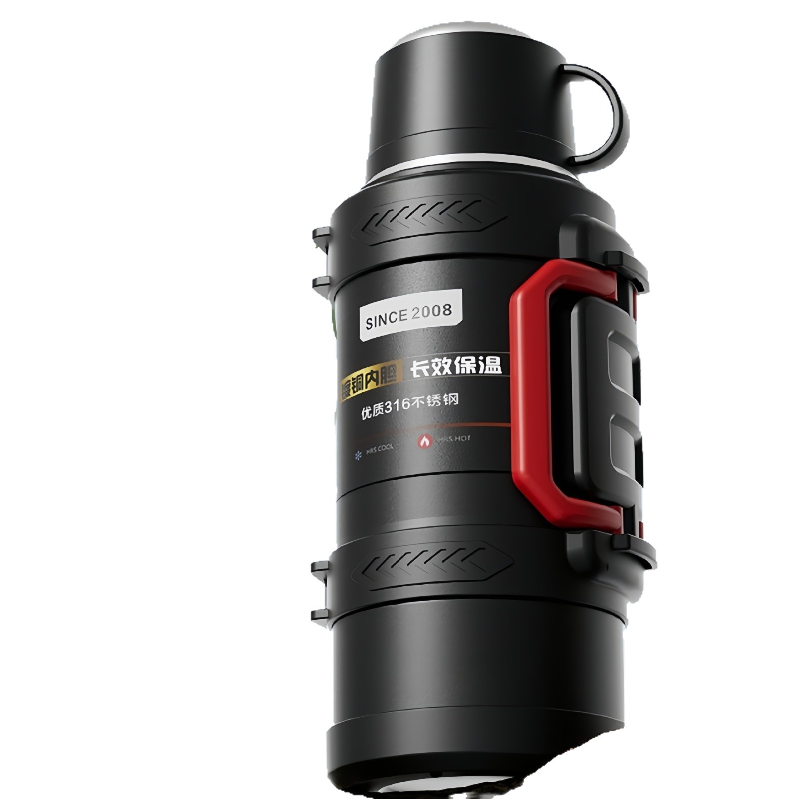 316 Stainless Steel High Temperature Resistant Food Grade Thermal Insulation Pot Large Capacity Car Outdoor Home Construction Site Tea Water Separation Water