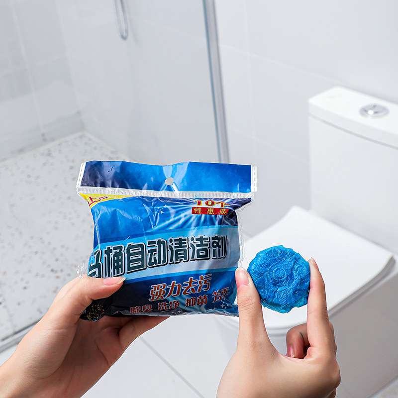 10 Packs of Blue Bubble Toilet Cleaning Spirit Deodorizing Cleaning Block Toilet Powerful Cleaner Fragrance Toilet Cleaning Treasure Wholesale