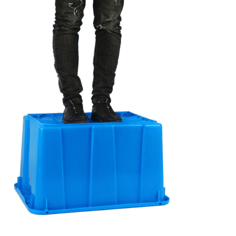 Large Large-Capacity Turnover Box Household Rectangular Plastic Aquatic Storage Fish Tank with Lid Bubble Tile Box