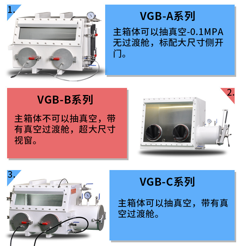 Vacuum Glove Box Laboratory Anaerobic Box Scientific Research Vacuum Nitrogen Sealed Box Stainless Steel Glove Box