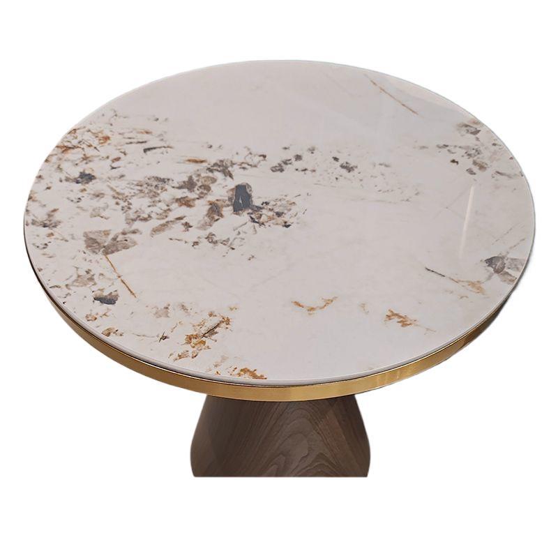 Italian Internet Celebrant Living Room Round Rock Plate Coffee Table Sofa Side Table Hotel Negotiation Table Balcony Leisure Table and Chair Small Round Table