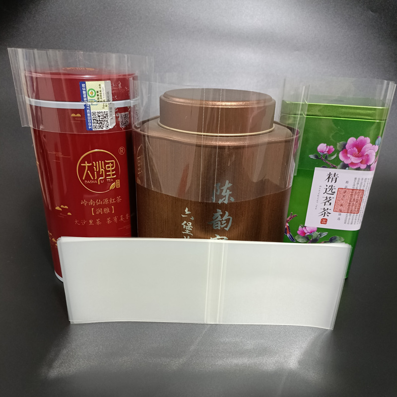 Transparent Bottle Mouth Heat Shrinkable Film in Stock with Two Ends Plastic Sealing Film Glass Bottle Cap Pvc Heat Shrinkable Film Pet Shrinkable Film