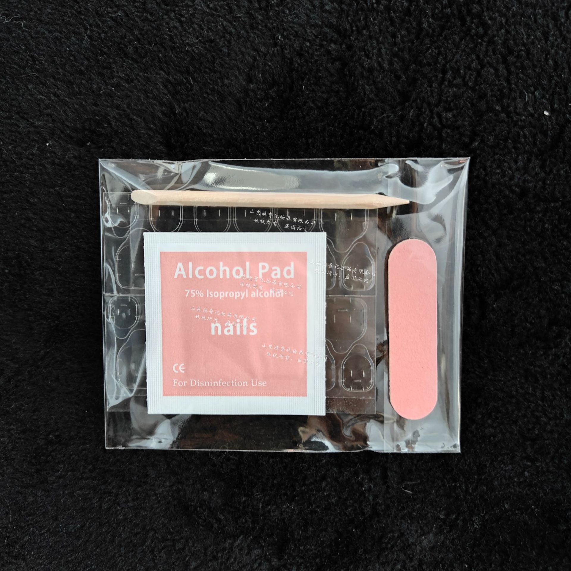 Wear nail tool material package mini rub strip Jelly Glue nail glue gel remover wooden stick nail remover portable suit