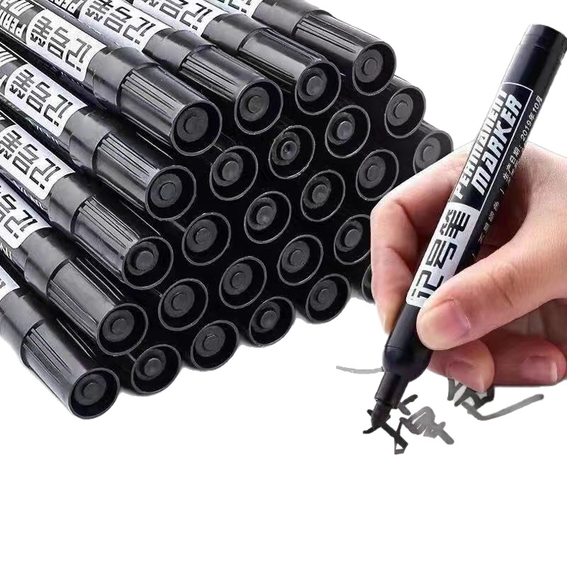 Aowa oily non-erasable marker pen big head Pen Express pen 701 thick head oil Pen Waterproof oil-proof quick-drying