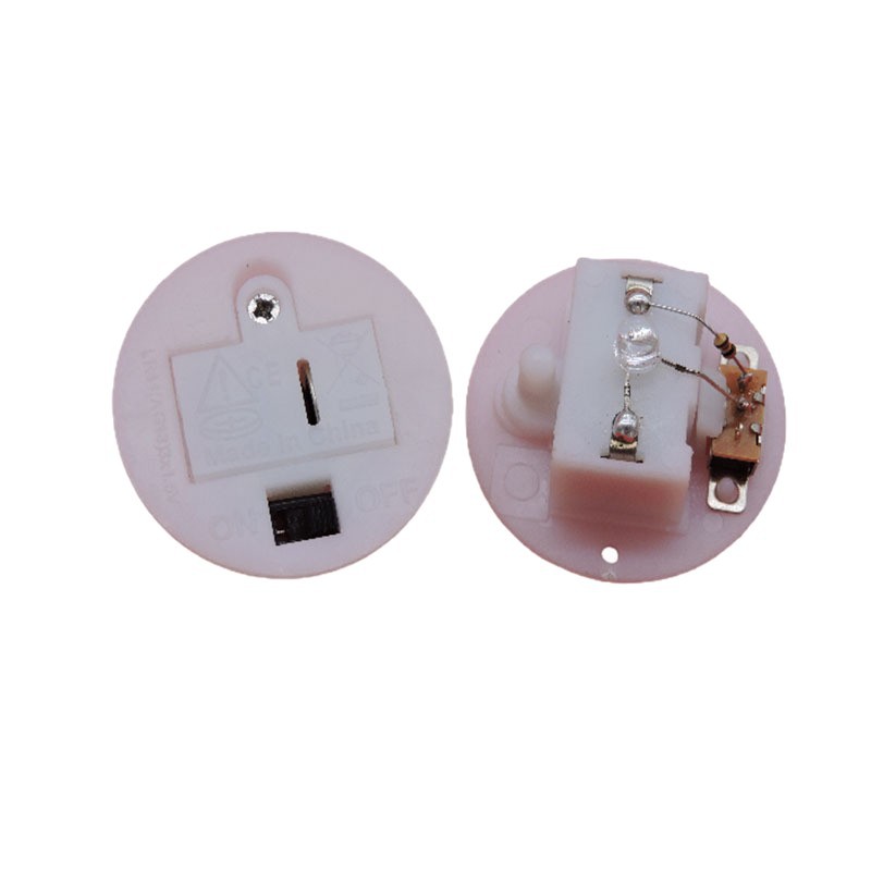 38mm Round LR44 Button Battery Case Candle Light LED Light Base Night Light Toy Base