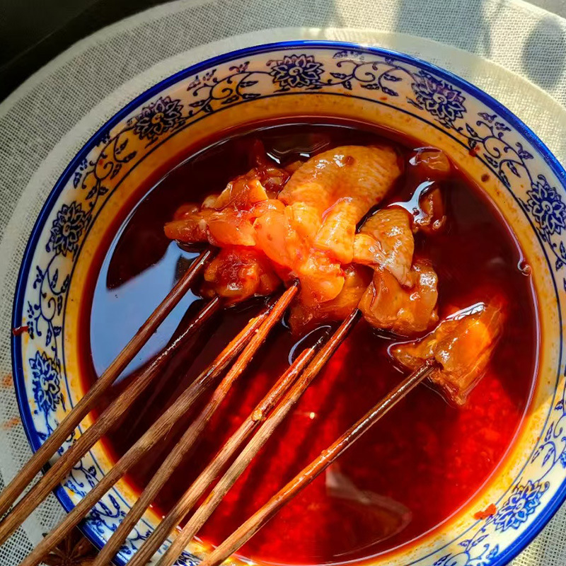 Kitchen Wife's Chicken Nuggets 1kg*10 Bags Wholesale Frozen Semi-Finished Hot Pot Skewer Ingredients