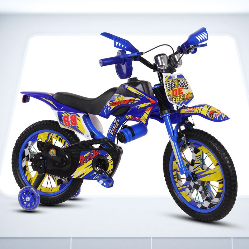 Manufacturers produce imitation motorcycle shock-absorbing children's bicycles 12 inch 16 inch 18 inch 20 inch cross-country bicycles