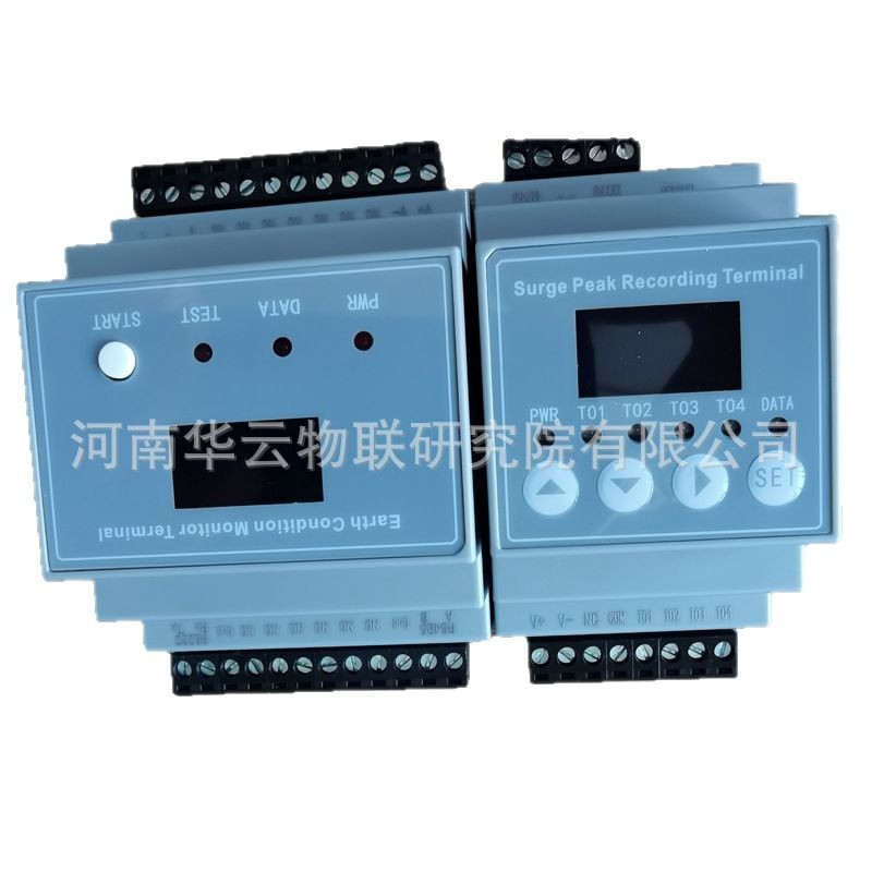 Transmission line tower intelligent lightning protection supervision and early warning platform solar power supply lightning counter peak recorder