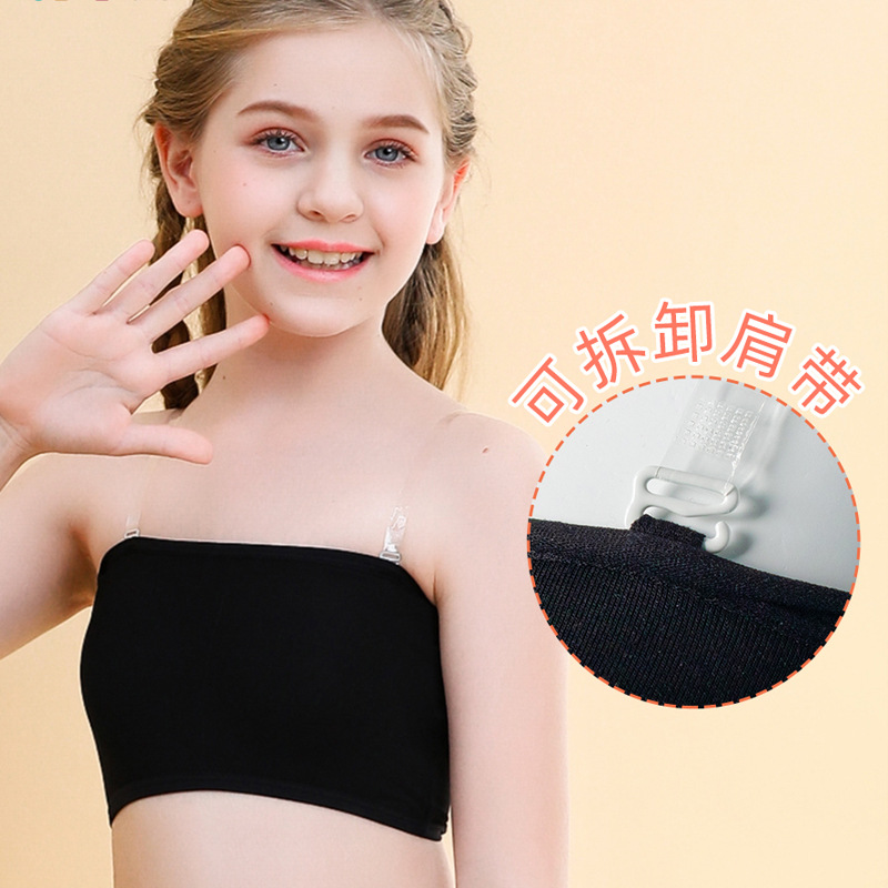 Girls' Underwear Development Vest Student Bra Strapless Tube Top Shoulder Anti-walking Light Wrapping Chest Dancing Base