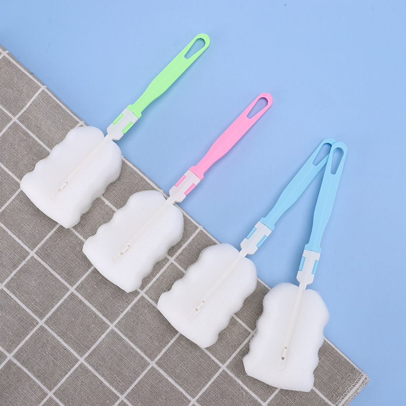New Sponge Cleaning Cup Brush Detachable Thermos Cup Brush Bottle Brush Cup Cleaning Brush Individually Packaged