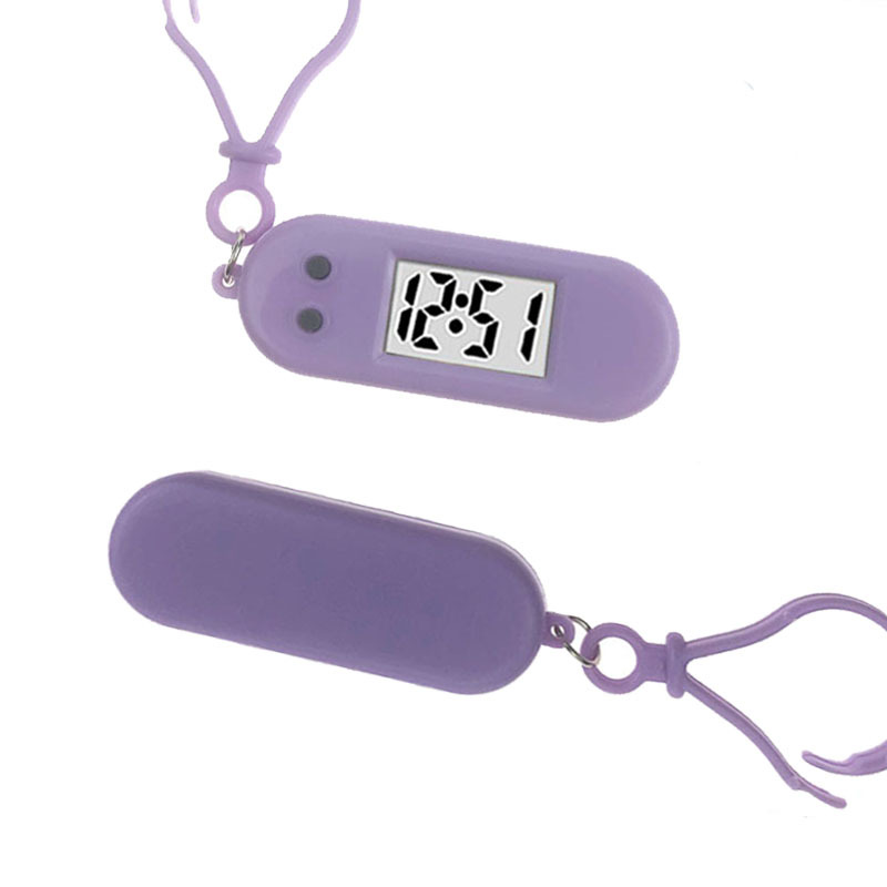 Keychain Pendant Digital Clock Lcd Clock Digital Display Clock Student Exam Digital Watch Compact Mini Portable Hanging Watch