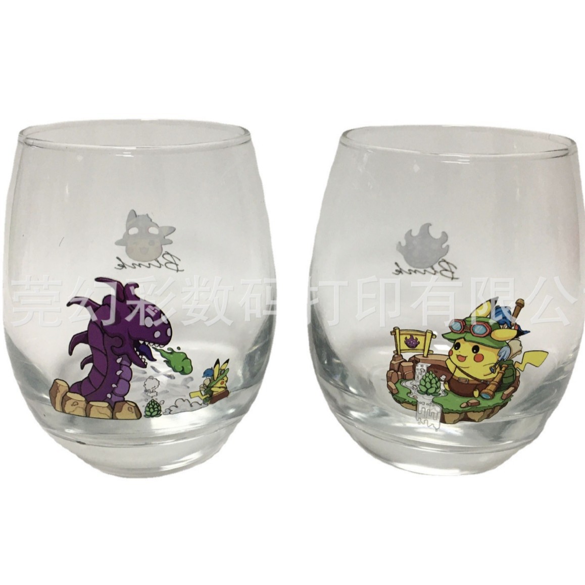 УФ-печать, 3D рельефная печать на стеклянных кружках, печать рельефных узоров