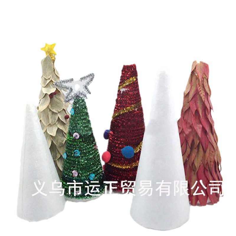 Conical foam Poly Dragon filler Christmas tree foam macaronta kindergarten art handicraft materials
