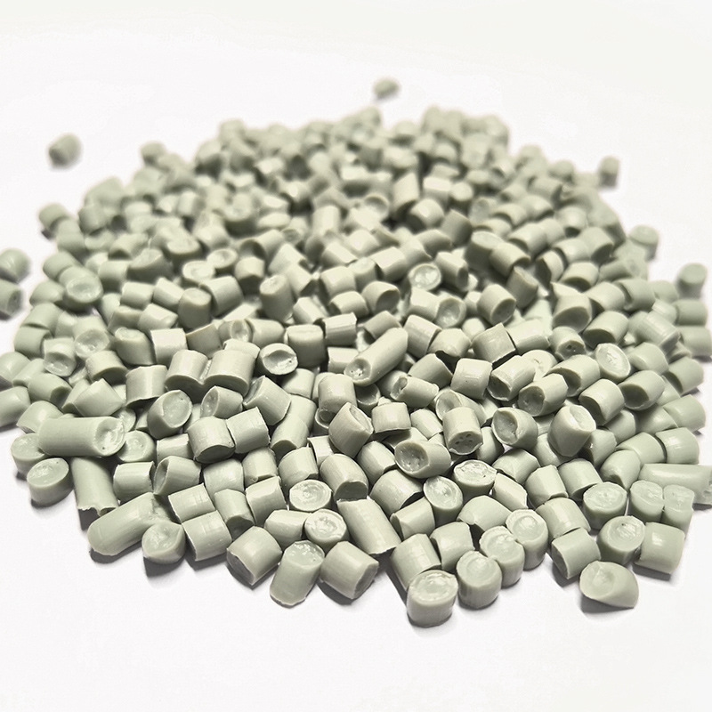 Recycled Plastic Pellets, Extruded Sheet Hollow Board Corrugated Pipe Raw Material, Gray Ppr Pipe Pellets