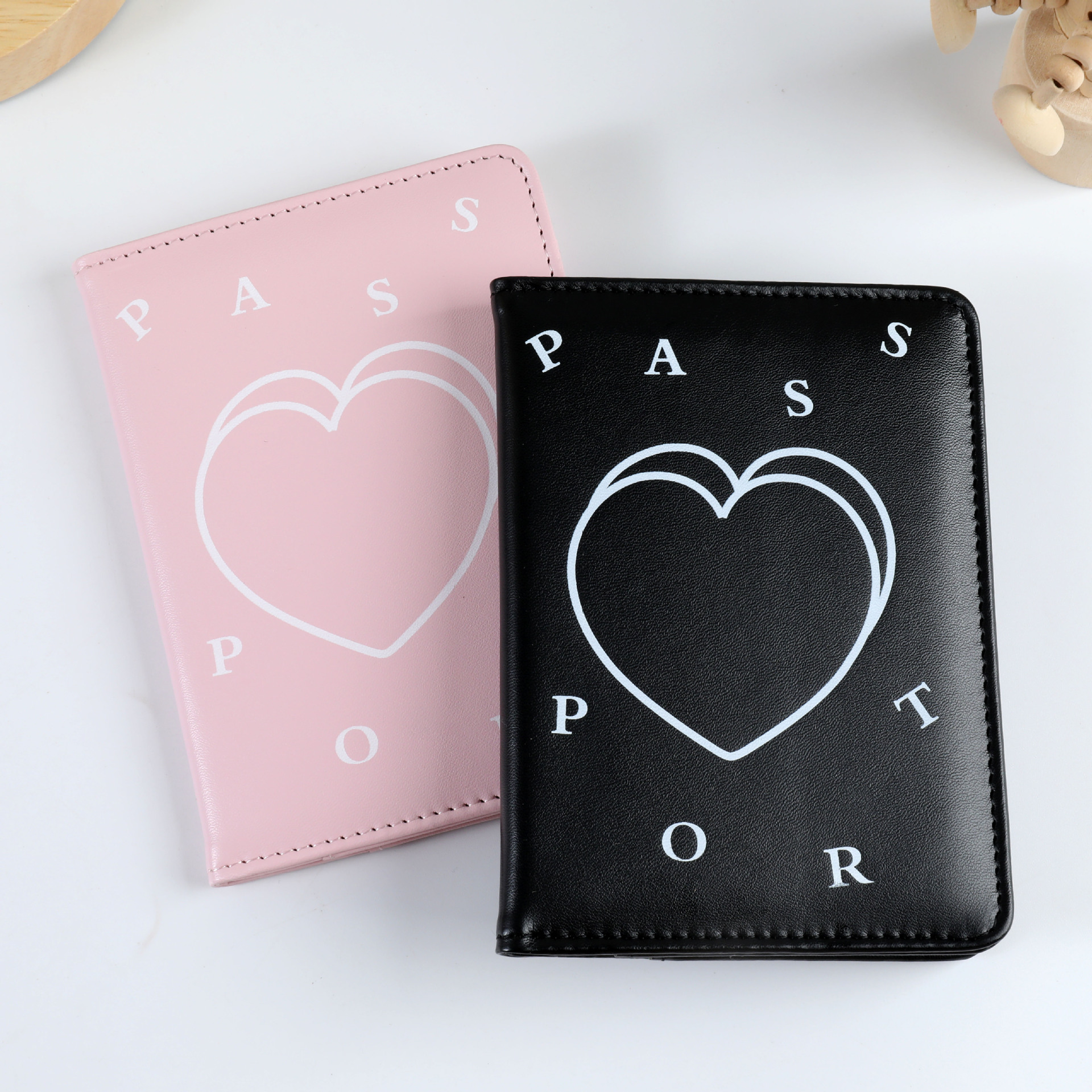 Supply of Love Short Passport Holder Wallet Passport Passport Holder Id Bag Passport Book