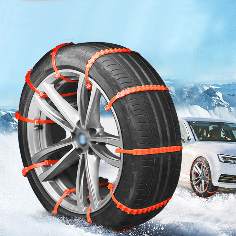 Car non-slip cable tie off-road car tire snow chain snow mud emergency relief plastic snow chain factory