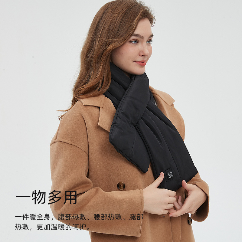 New smart heating scarf autumn and winter electric heating neck scarf charging warm scarf cold warm gift