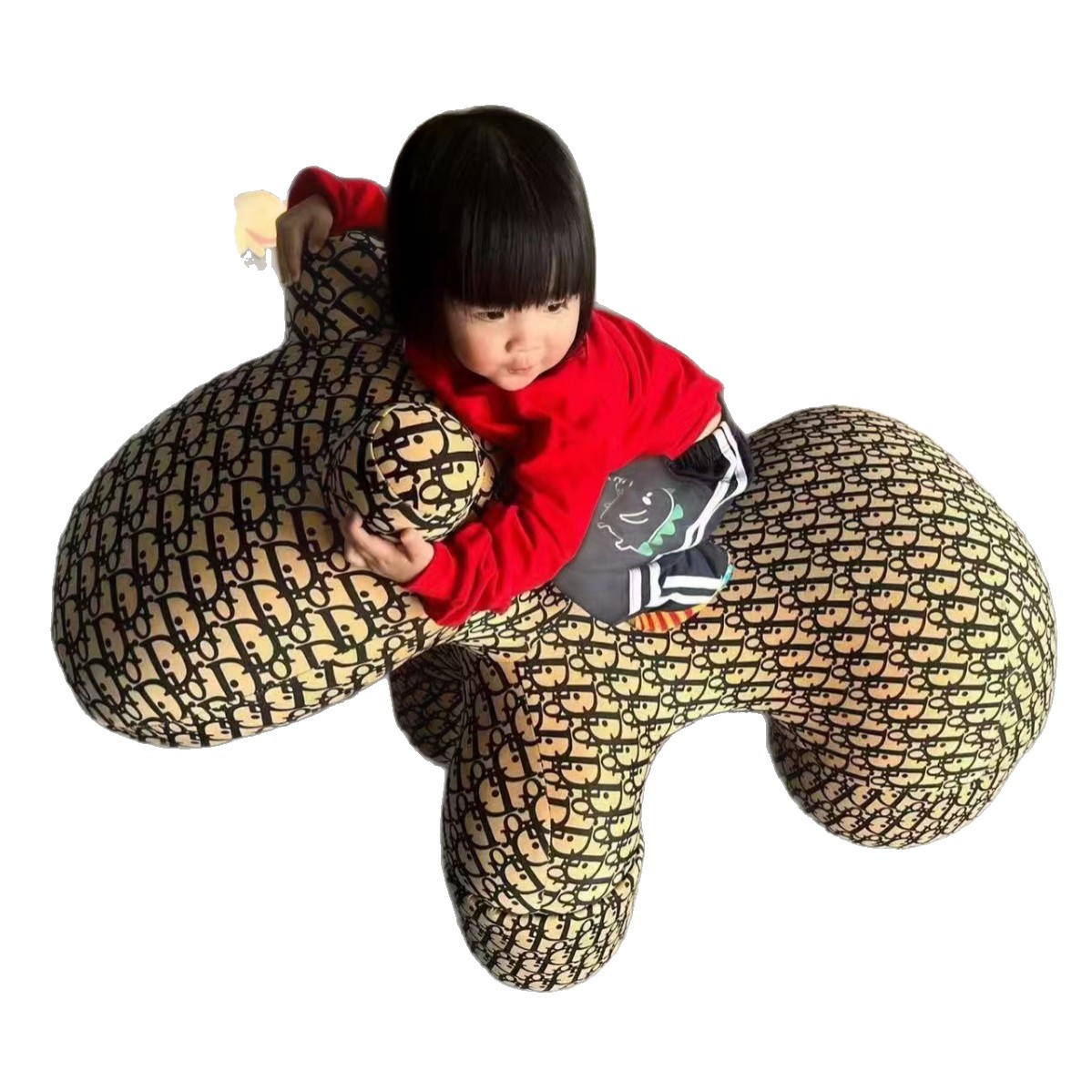 Pony Chair Internet Celebrity Riding Puppy Chair Kidsren Kidsren Family Kidsren's Stool Cartoon Cute Living Room Creative Ornaments