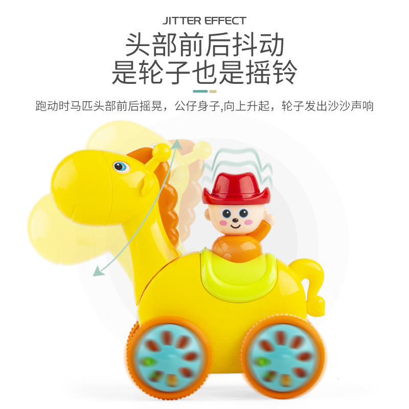 Press Toys for Kidsren and Babies 0-3 Years Old Learning to Crawl Toys Infant Educational Early Education Pony Boys and Girls Family