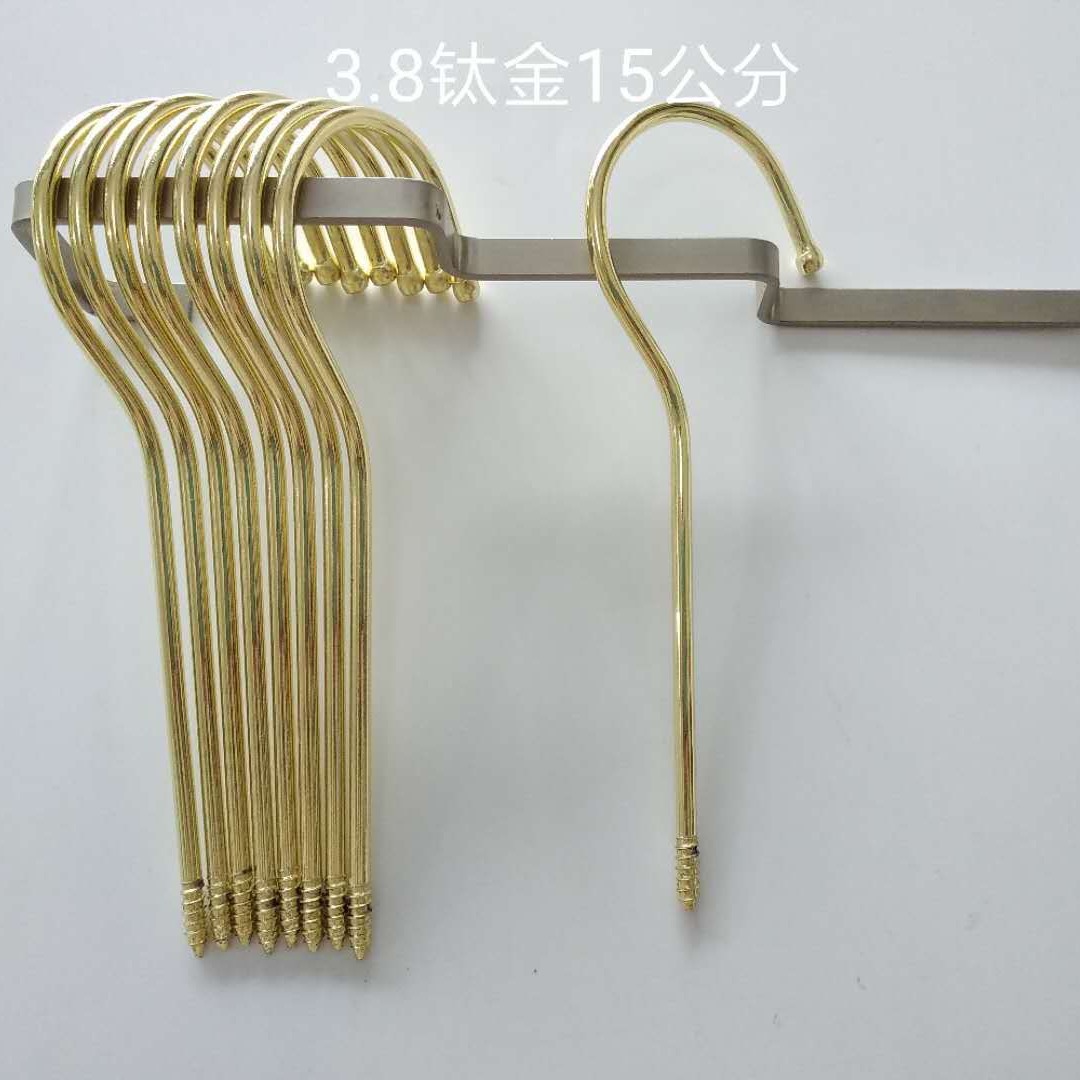 4.2 титановые золотые круглые крючки плоские крючки вешалки аксессуары толстые круглые крючки плоские крючки