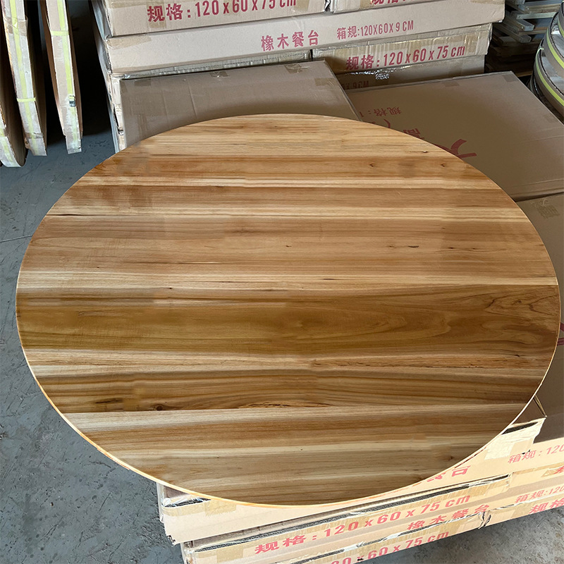 Factory Direct Fir Round Table large food stall restaurant running mat desktop hotel home round table large round table wholesale