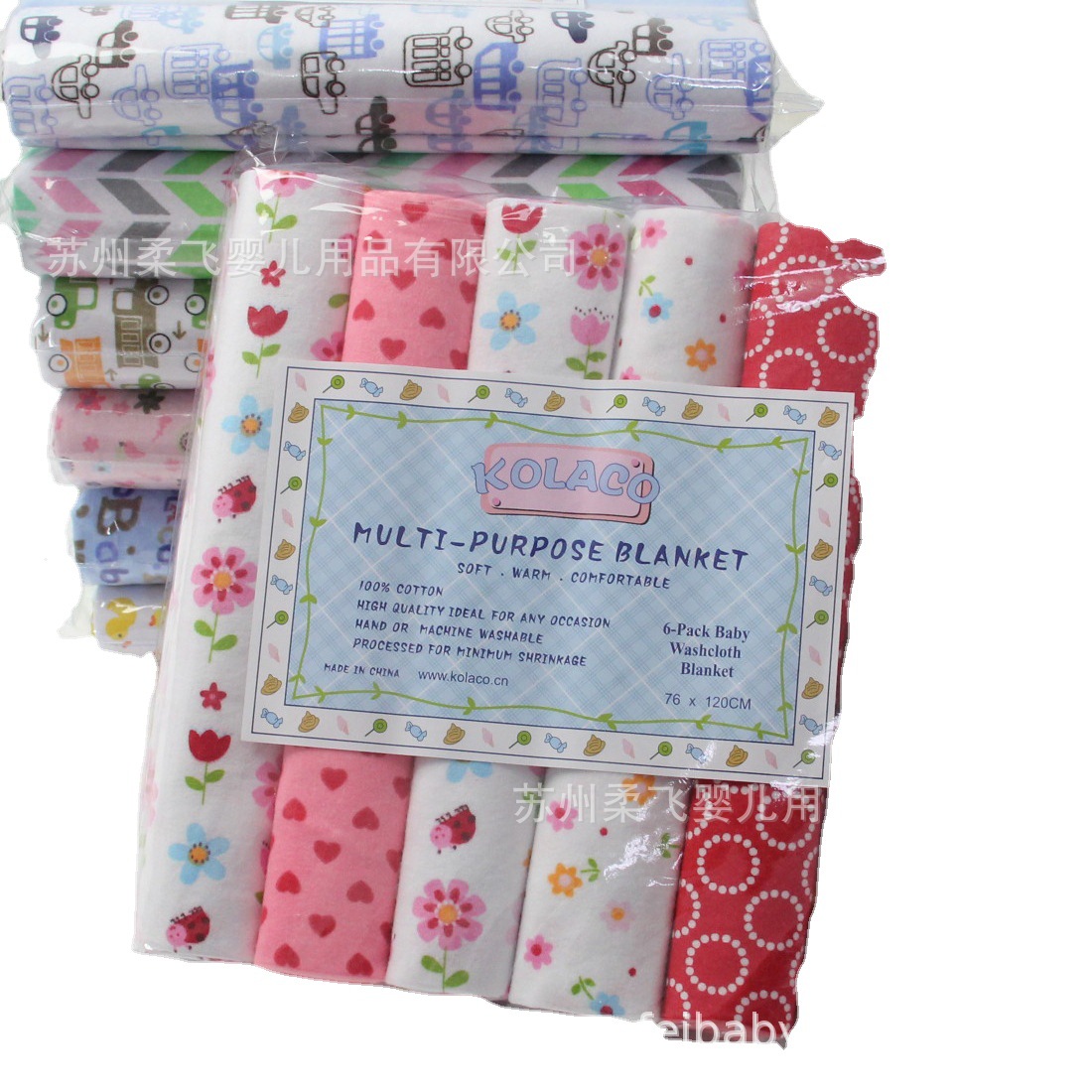 Kolaco Baby Cotton Swaddle Velvet Cotton Blanket Baby Blanket Swaddleme Fleece Cloth Wrap