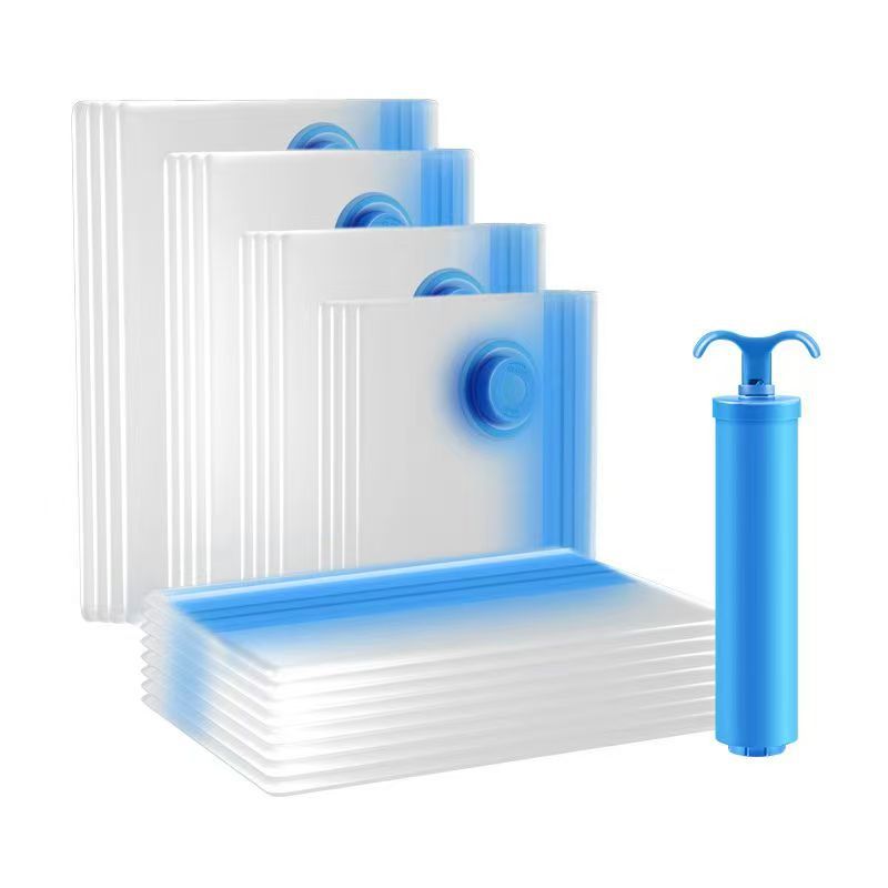 Cross-border Vacuum Bag Compression Bag Transparent Storage Bag Household Quilt Clothes Finishing Storage Bag Packing Travel