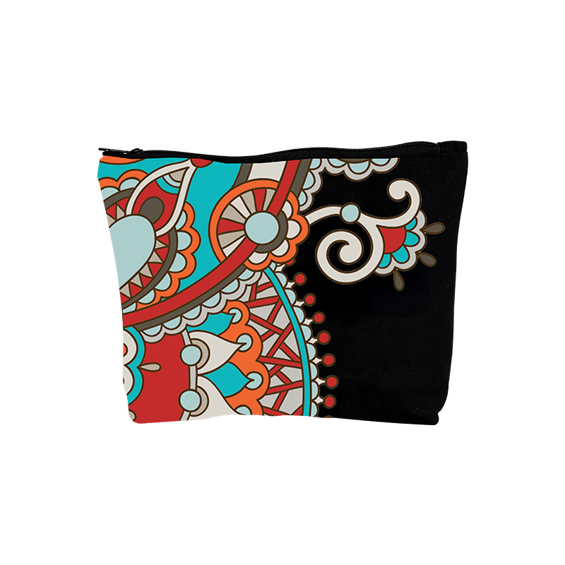 Amazon Cross-Border High-Looking Large-Capacity Portable Cosmetic Bag Wholesale Jewelry Storage Canvas Bag Shopping Zipper Bag