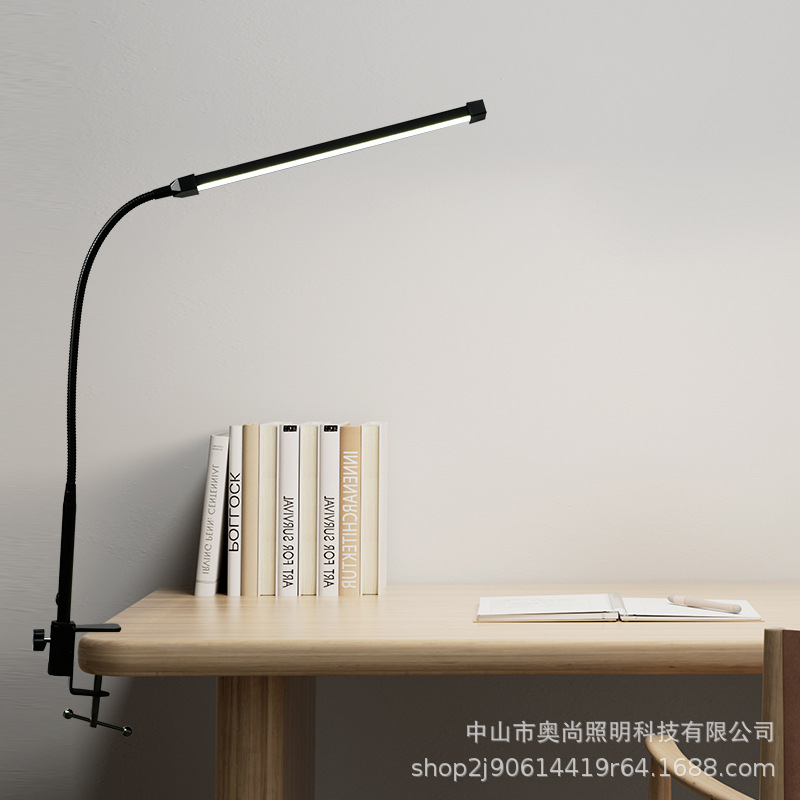 Amazon led clip lamp dormitory desk reading bedside clip lamp USB powered beauty lamp lighting lamp bracket
