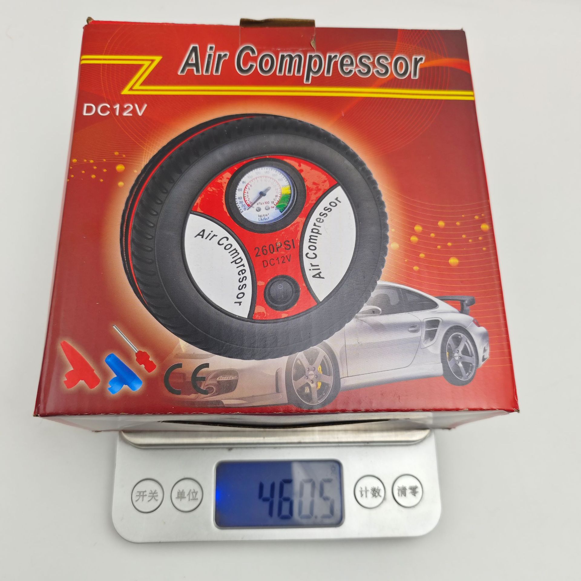 Car Air Pump Car Portable Electric Air Pump 12V Car Multifunctional Tire Inflator