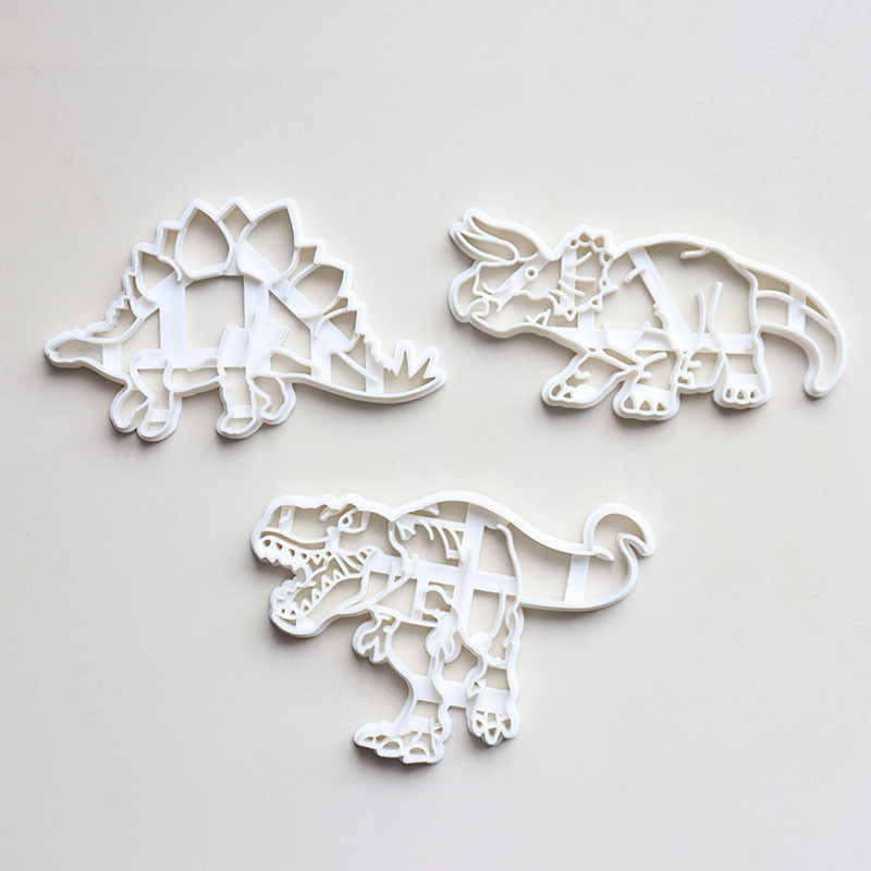 New Tyrannosaurus rex plastic dinosaur seal grinding tool white embossing tool diy jurassic dinosaur seal mold