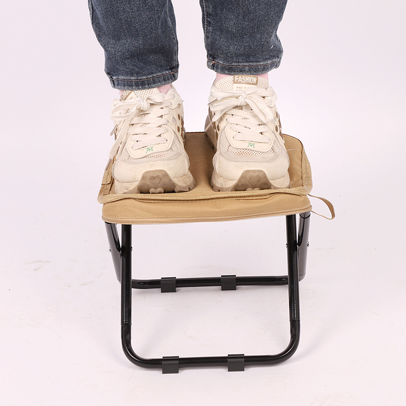 Cross-Border Outdoor Folding Chair Portable Pencil Case Stall Camping Queue Small Mazar Mini Lightweight Folding Handbag Stool