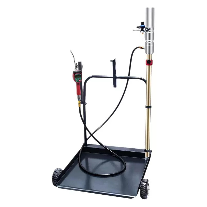 Portable quantitative tanker mobile cart oil transport can set oil extraction volume oil tanker