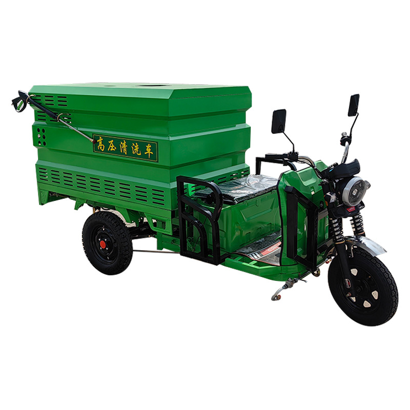 Electric High-Pressure Washing Truck, New Energy Small High-Pressure Washing Truck, Electric Three-Wheel Guardrail Washing Truck, Pipe Dredging