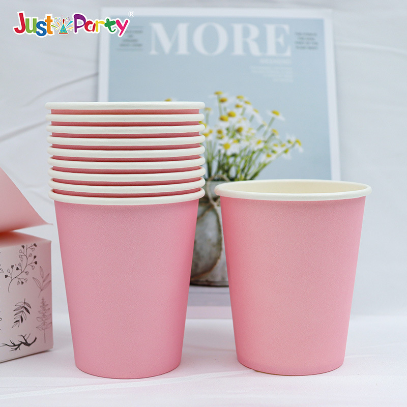 Spot wholesale disposable color paper cups to make thick cups hot coffee cups can be printed logo tea water paper