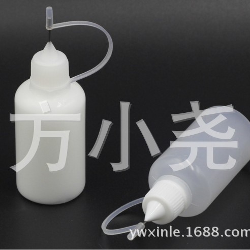 Paper tools dispensing bottle glue bottle 30ml transparent bottle metal head dispensing tool