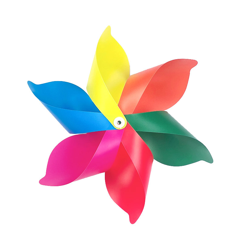 Rainbow corridor colorful windmill outdoor decoration scenic spot push small windmill accessories children's toy big windmill wholesale
