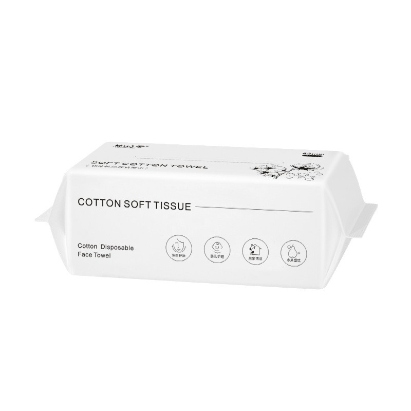 Beauty Salon Disposable Face Towel Logo Customized Removable Roll Paper Box Paper Towel Disinfection Wipes