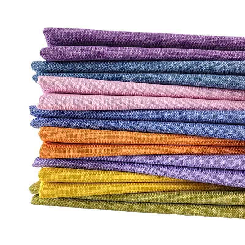 Window Seat Cushion, Car Cover, Sofa Fabric, Solid Color Linen, Cotton-Linen Fabric, Soft Bag, Storage Bag, Pillowcase, Modern Style