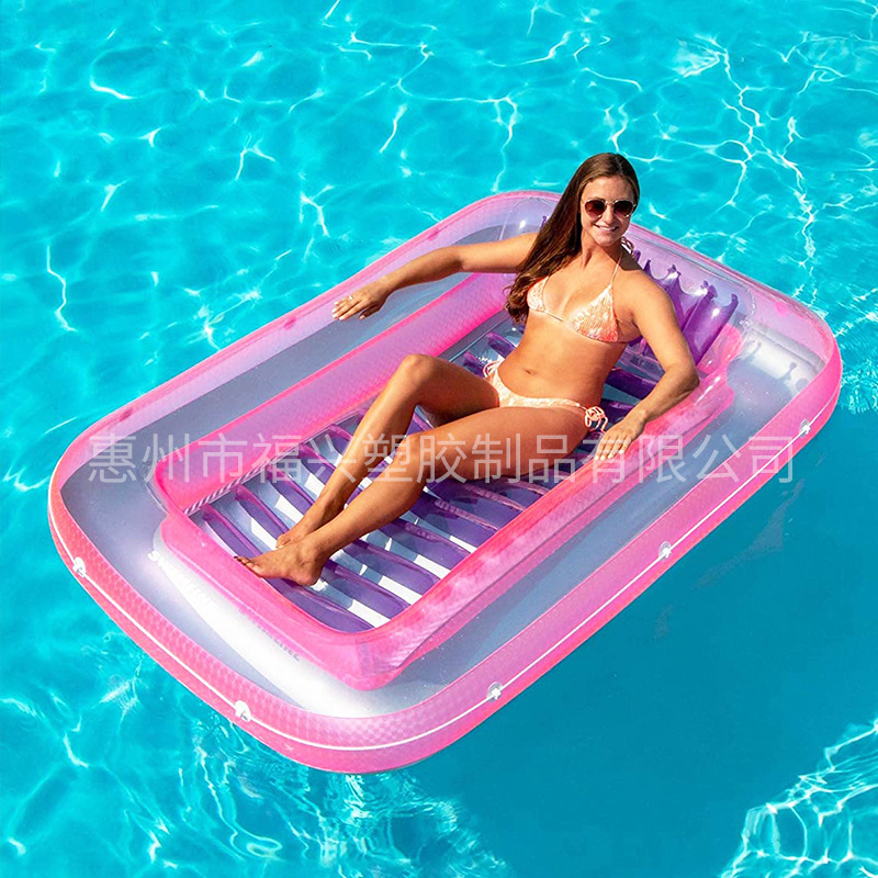 Inflatable Pool Lounge Floating Adult Pool Drifting Tub Sunlight Drifting Board Summer Water Party Lounger
