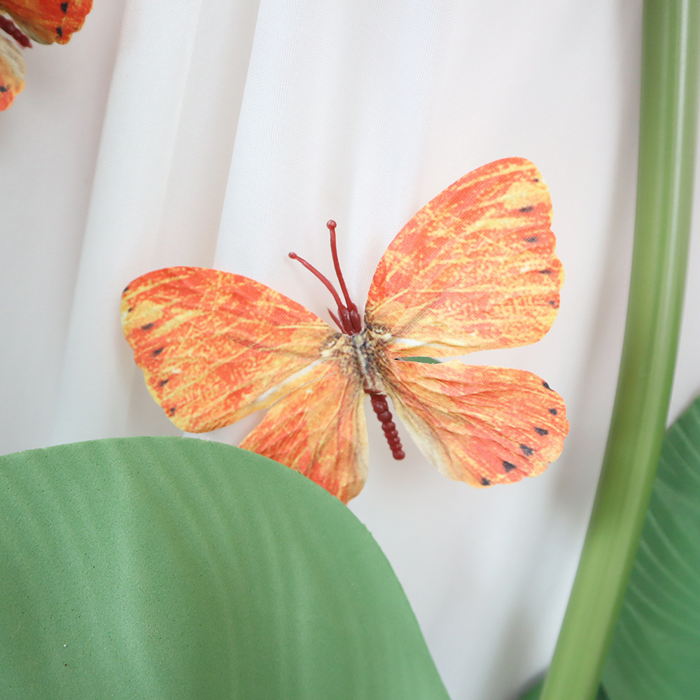 Mini version simulation butterfly color butterfly wall decoration wedding road flower dress silk cloth fake butterfly wholesale