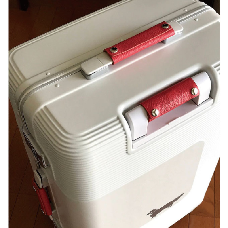 Outgoing Leather Anti-Le Leather Case Luggage with Decompression Belt Bag Removable Handle Rod Leather Case