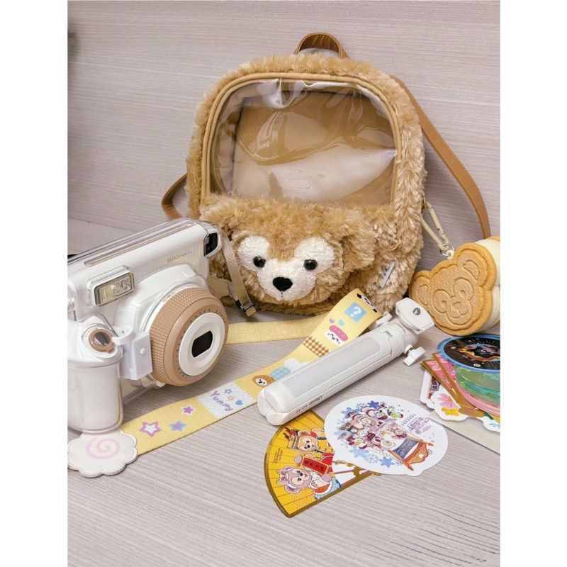 Cute Duffy Bear Plush Backpack Pain Bag Baby Bag Large Capacity Versatile Shoulder Handheld Crossbody Bag Camera Bag